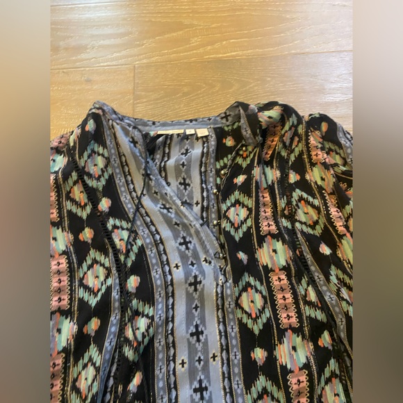 NWOT Anthropologie Holding Horses Winter Moon Boho Western Tunic Tiered Dress M - Picture 6 of 10